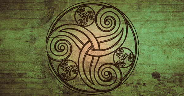 Celtic pattern on wood