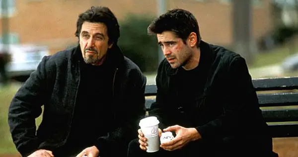 Colin Farrell and Al Pacino in The Recruit