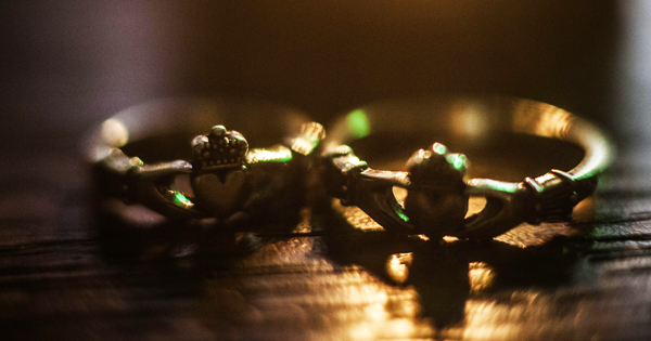 Traditional Claddagh rings