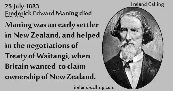 Frederick Maning, Irish settler --a founding father of New Zealand -lived with Maoris Image Ireland Calling