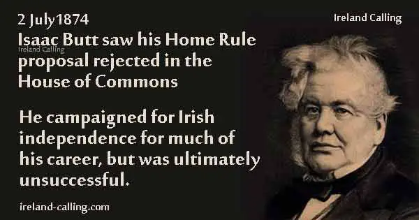 Isaac Butt campaigned for Irish independencer, but was unsuccessful. Image copyright Ireland Calling