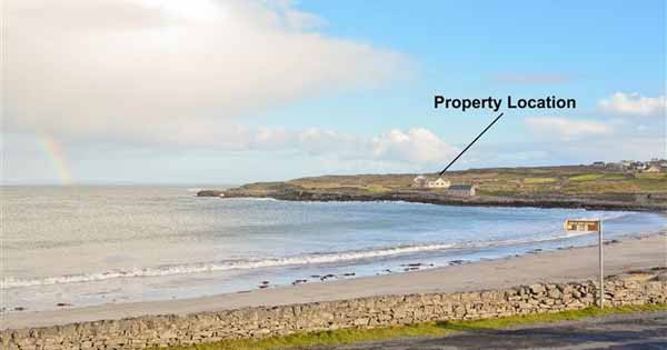 View from Barry O'Sullivan's Aran Islands mansion 