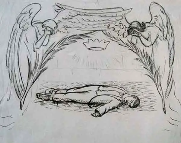 Countess Markievicz angels sketch