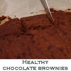 Healthy chocolate brownies recipe