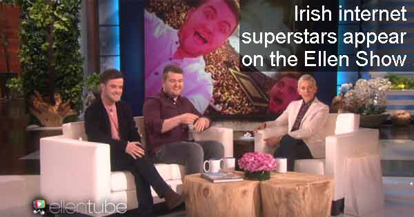 Irish internet superstars appear on the Ellen Show