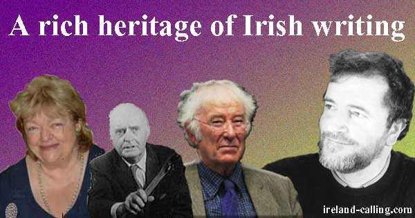 Irish writers. Image copyright Ireland Calling