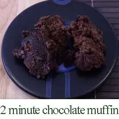 2 minute chocolate muffin recipe