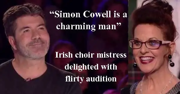 Irish choir mistress delighted with flirty audition